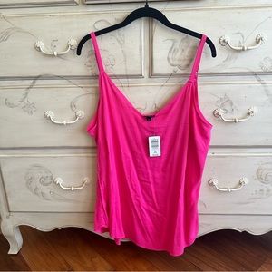 NWT Torrid hot pink spaghetti strap tank top flowy 2x